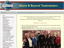 Tablet Screenshot of aboveandbeyondtoastmasters.ca